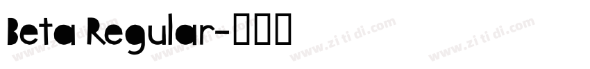 Beta Regular字体转换
